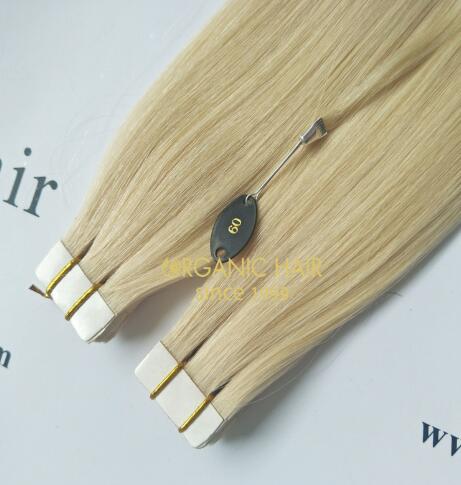 Hot sale double drawn tape in hair extensions #60  A60